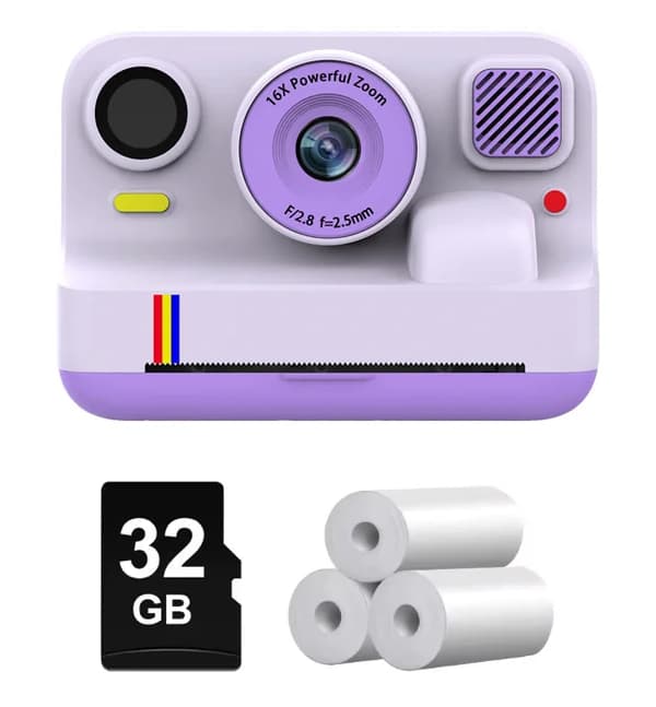 Lapset Kamera, 48MP Anturi, Bluetooth-yhteys,Violetti