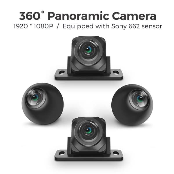 Kamera, AHD 1080P, Vattentät,DUDUAUTO 360 Cam