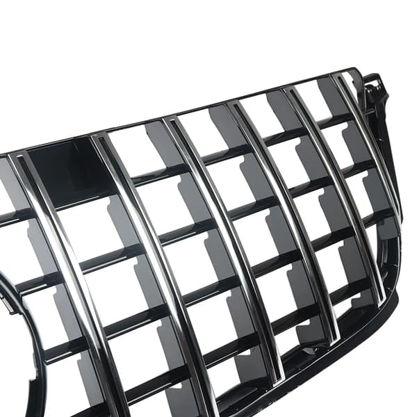 Frontgitter, Moderne Design, Holdbar Konstruktion,Krom Sølv Sort