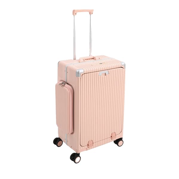 Bagagekuffert, Holdbart PC-materiale, Spinnerhjul,Pink
