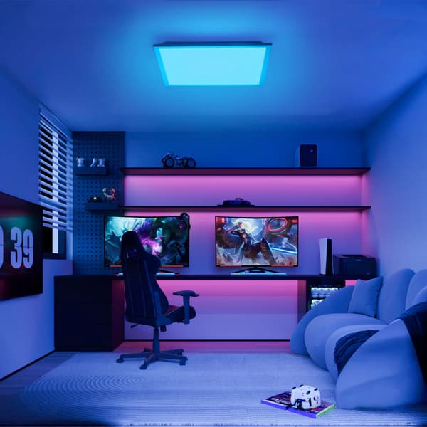 LED Loftlampe, Dæmpbar, Farveskiftende,28W, ændrebar