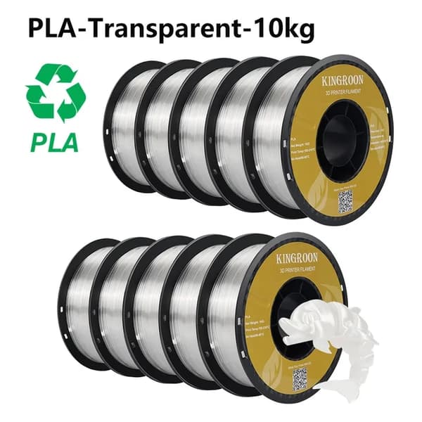 3D Printer Filament, PETG Materiale, 175mm Diameter, PLA Transparent
