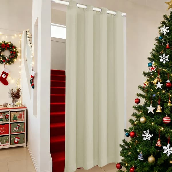 Gardin, Vandtæt, Termisk Isolering,1 panel-a, 52X80 tommer, Beige