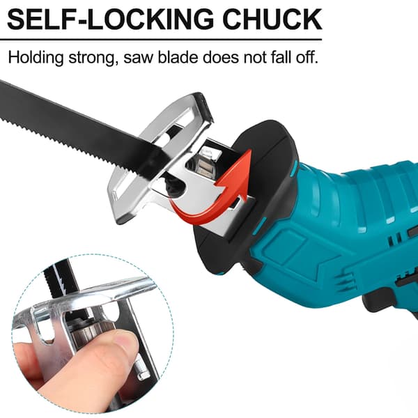 Sladdlös sticksåg, hög hastighet, ergonomisk design,Blå