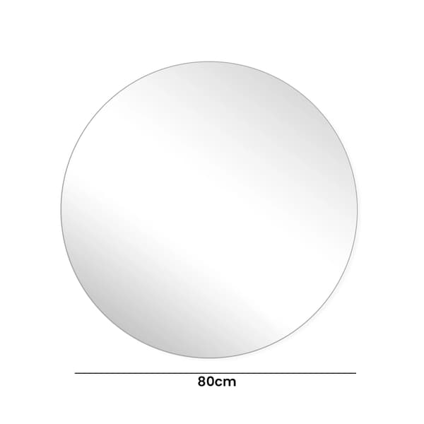 Badrumsspegel, Splittersäkert Glas, Justerbar Belysning,Röd