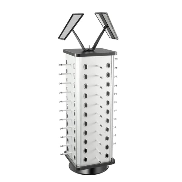 Brilleholder, 360° rotation, rummer 44 par,sort