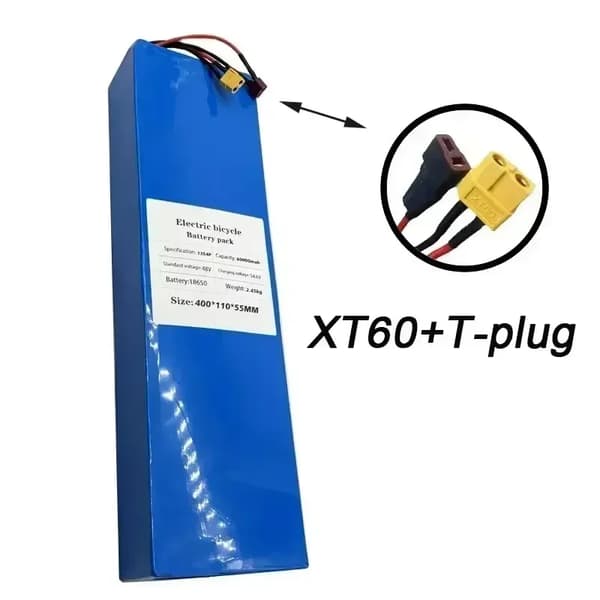 Lithium-Ion Batteri, 48V Spænding, Høj Kapacitet,XT60-T