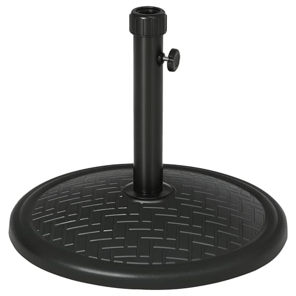 Parasollfot, Hållbar Plast, Utomhusbruk, svart