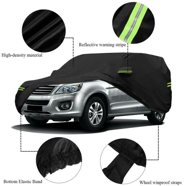 SUV-auton peite, vedenpitävä, UV-suojattu,musta