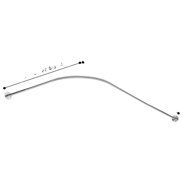 Duschdraperistång, Justerbar Längd, Modern Design, GRÅ