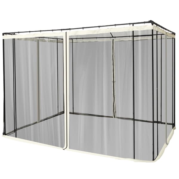 Mesh Netting Panel, Højkvalitets polyester, 3m x 3m dimensioner, Egnet til standard pavilloner, Holdbart net til ventilation