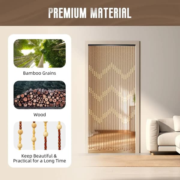 Perle Gardin, Miljøvenligt Materiale, Elegant Design,træ
