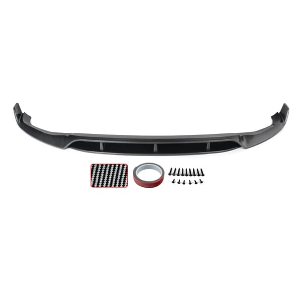 Front Spoiler Lip, Høj Kvalitet ABS Plast, Nem Installation,glans sort