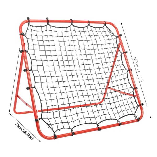 Fodboldmål Net, Sammenklappeligt Design, Bærbart Træningsværktøj,Rød