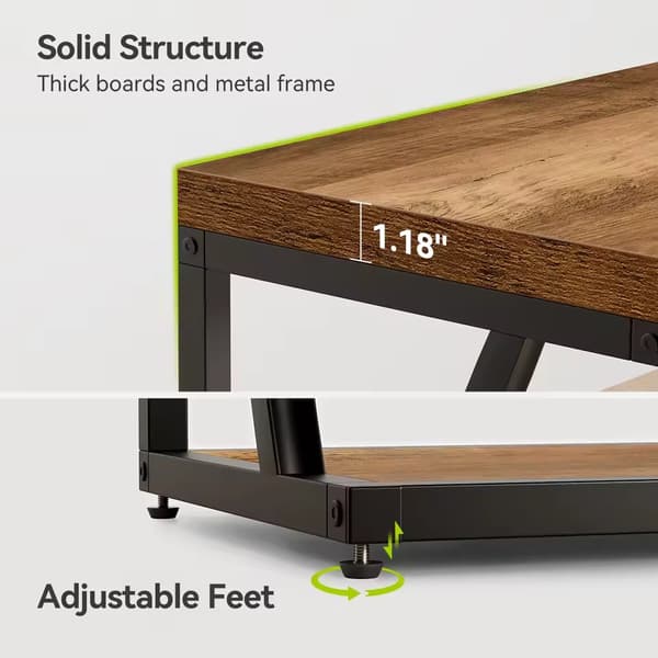 Sidobord, Rustik Design, Hållbar Konstruktion, Brun