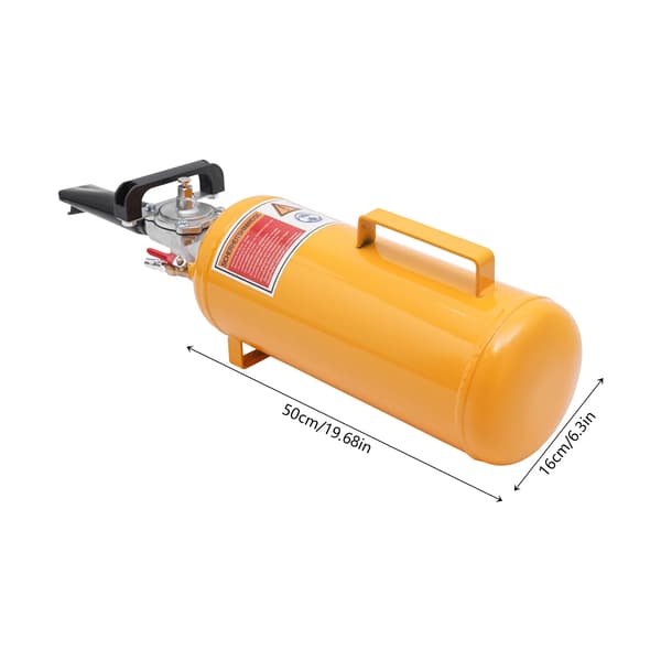 Däckpump, 8L kapacitet, max 145 PSI, GUL