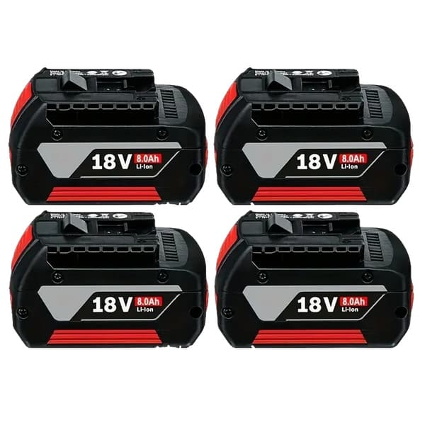 Batterikit, 18V, 8000mAh kapacitet,8.0ah-4pcs