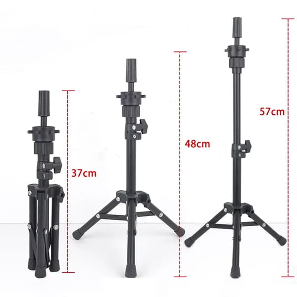 Mannequin Hoved, Lærredsmateriale, Robust Stativ,heizhijia-1pc
