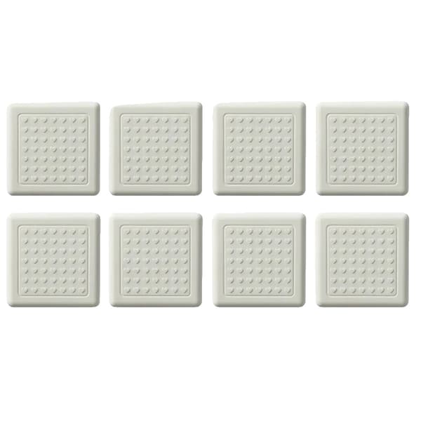Möbelbenkuddar, Ljuddämpning, Stark Lim,vit-Kvadrat-4cm