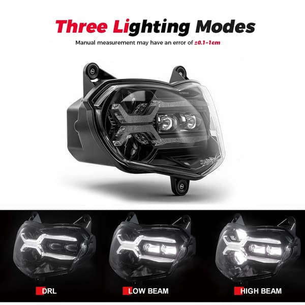 Motorcykel LED Forlygter, Projektor Design, Forbedret Synlighed,Med E24