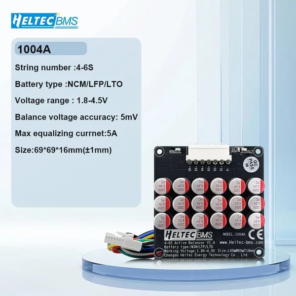 Aktiv Balancer, Spændingsdisplay, Energioverførselsudligner,1004A