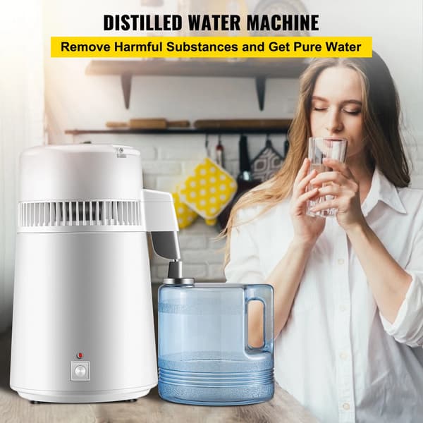 Vanddestillator, 4L kapacitet, rustfrit stål konstruktion,4L
