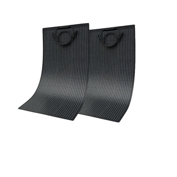 Solpanelset, Hög Effektivitet, Mångsidig Kompatibilitet,Flexibel 2PCS 100W