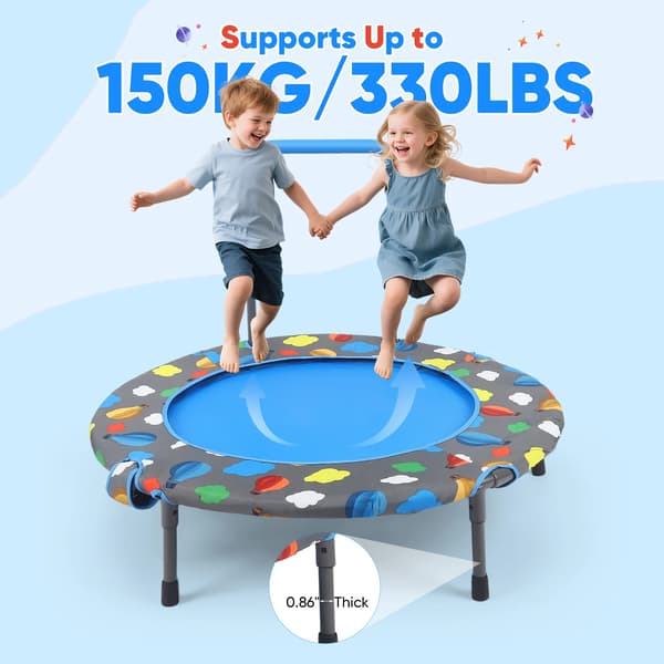 Trampolin, Multifunktionell Design, Säkerhetsfunktioner,A