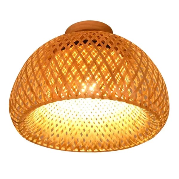 Loftlys, Bambusmateriale, Håndlavet Design,INGEN PÆRE, Dia 38cm