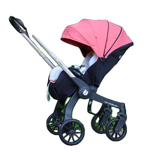 Babyvogn, Multifunktionel, Sammenklappelig,Pink