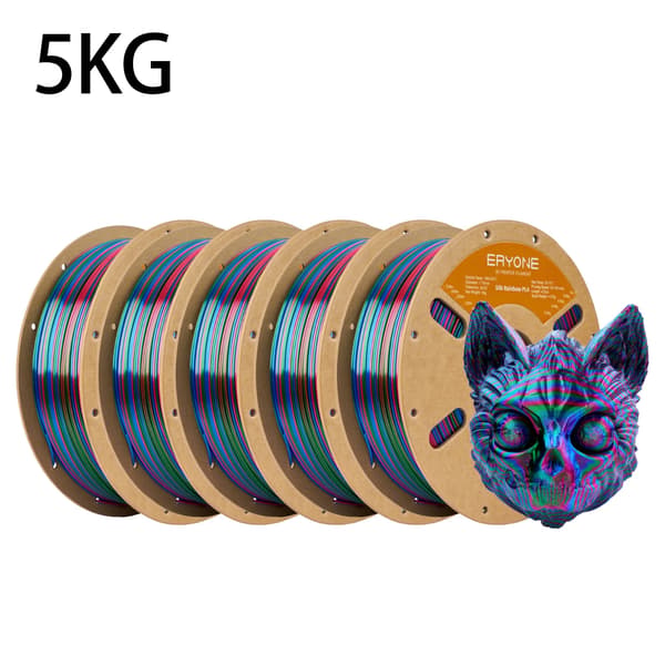 3D-printer filament, PLA-material, 1,75 mm diameter,Rød Blå Grøn 5