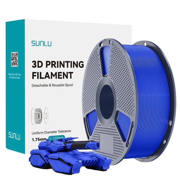 PLA Filament, Høj Flowability, 1KG Spole,HS-PLA Blå