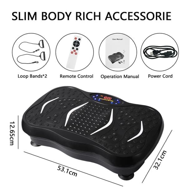 Värähtelylauta, Bluetooth-yhteys, 99 nopeusasetusta,musta