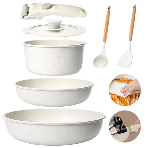 Köksredskapsset, Non-Stick, Stapelbar Design,5pcs