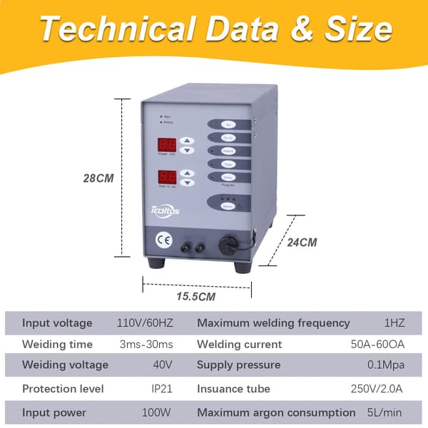 Punktsvetsare, Precision Control, Mångsidiga Tillämpningar,220V