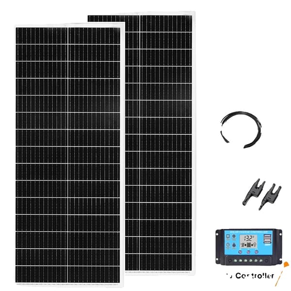 Solpanel System, Høj Effektivitet, Off-Grid Kompatibel,12V 24V 200W