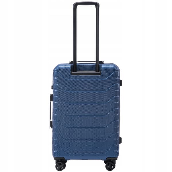 Kuffert, 100% polycarbonat, TSA-godkendt lås,Blå