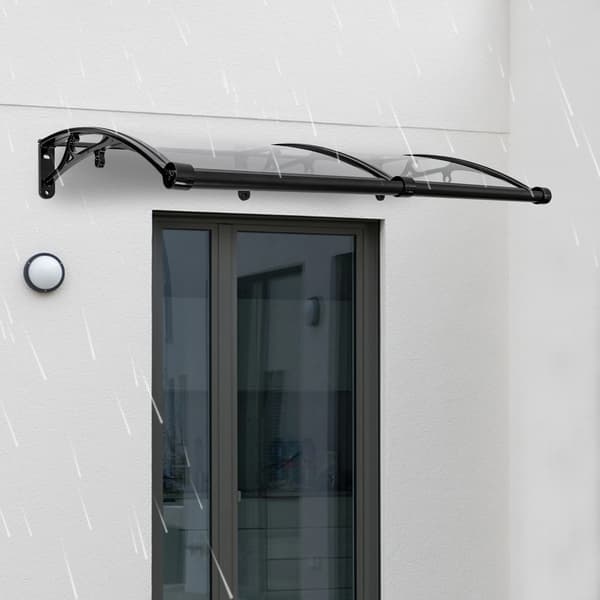 Markiser, Aluminiumlegering, Lätt installation,svart