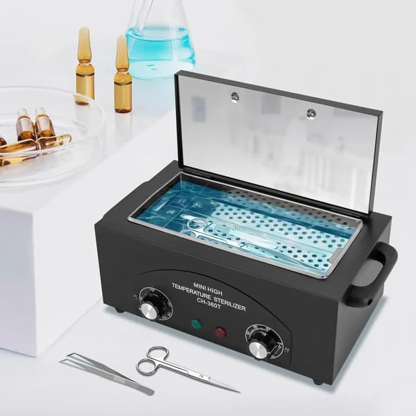 Sterilisator, Høj Temperatur, Justerbar Timer,sort