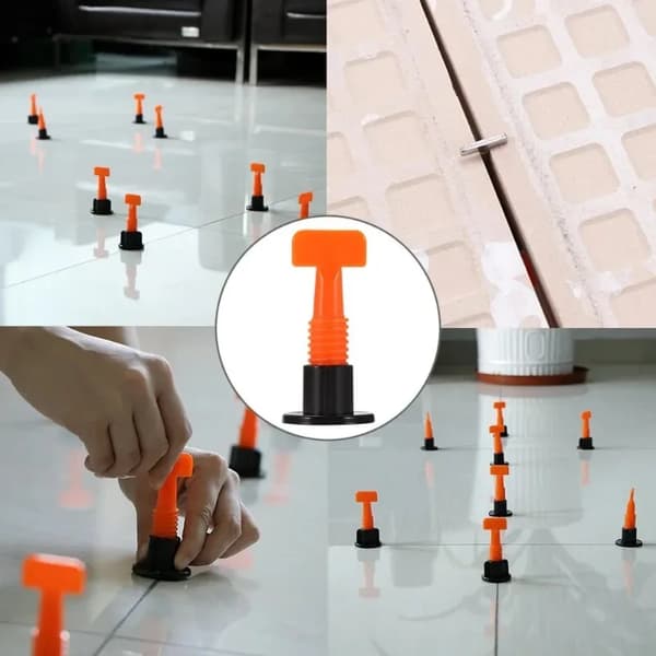 Kakelsystem för nivåjustering, 51 st klipp, hållbar design,51Pcs