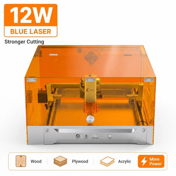 Lasergravyr, Hög hastighet, Precisiongravyr,12W Blå Laser