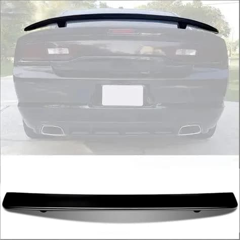 Spoiler, Letvægts ABS Materiale, Passer til Dodge Charger 2011-2018,Glans sort