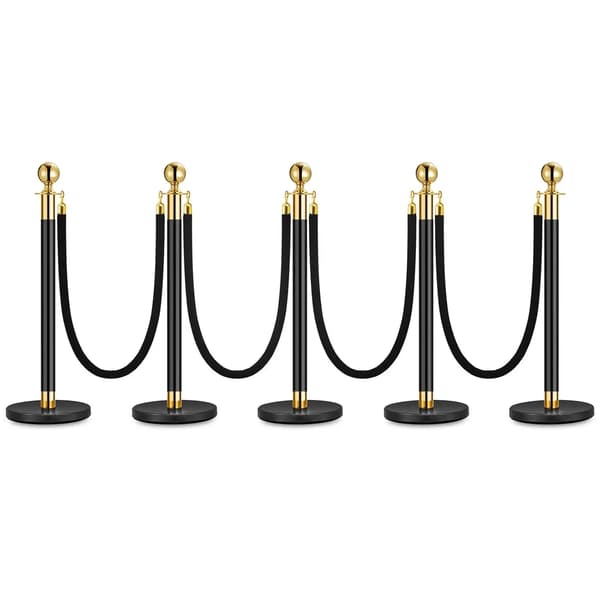 Mængdekontrolbarrierer, Holdbare Materialer, Elegant Design,5 indlæg