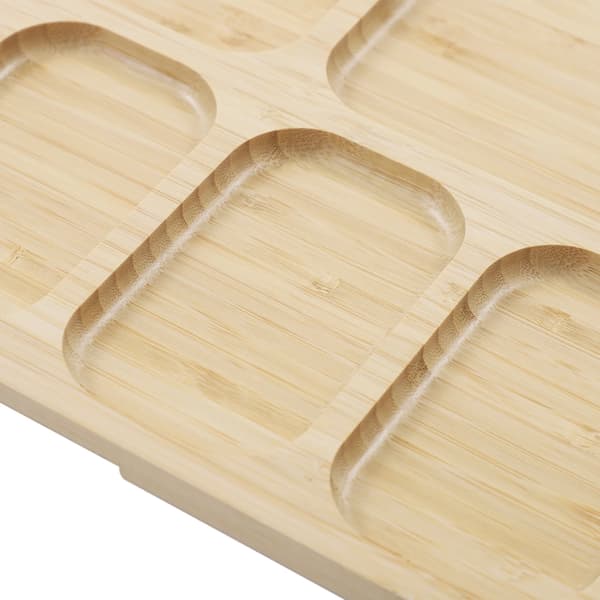 Charkbricka, Bärbar Design, Klar Lock,Träfärg