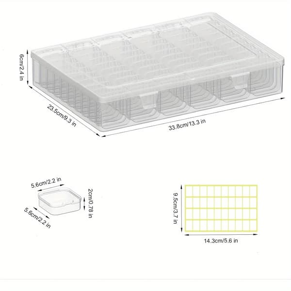 Perleorganiserboks, Stor Kapacitet, Stabelbar Design,60G5.5H3460H