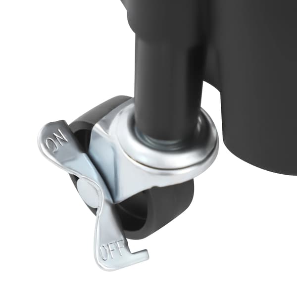 Opbevaringsvogn, 4-lags design, alsidig mobilitet,Sort