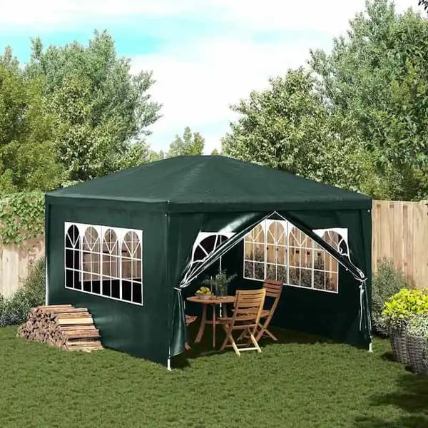 Paviljong, UV-skydd, Hållbart PVC-material,grön
