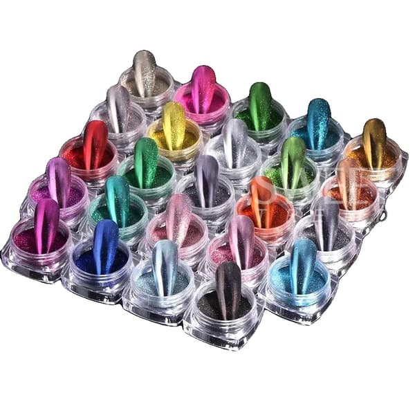 Nagelpulver Set, Holografisk Effekt, Enkel Applicering,S274