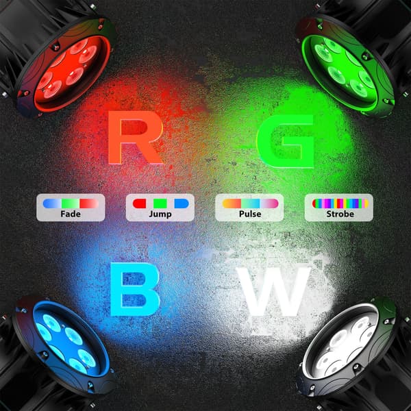 Scene Lys, IP67 Vurdering, RGBW LED Opsætning,EU stik
