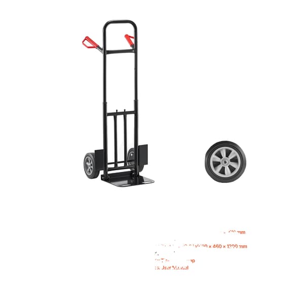 Kärry, 600 lbs kapasiteetti, ergonominen kahva,600 lbs